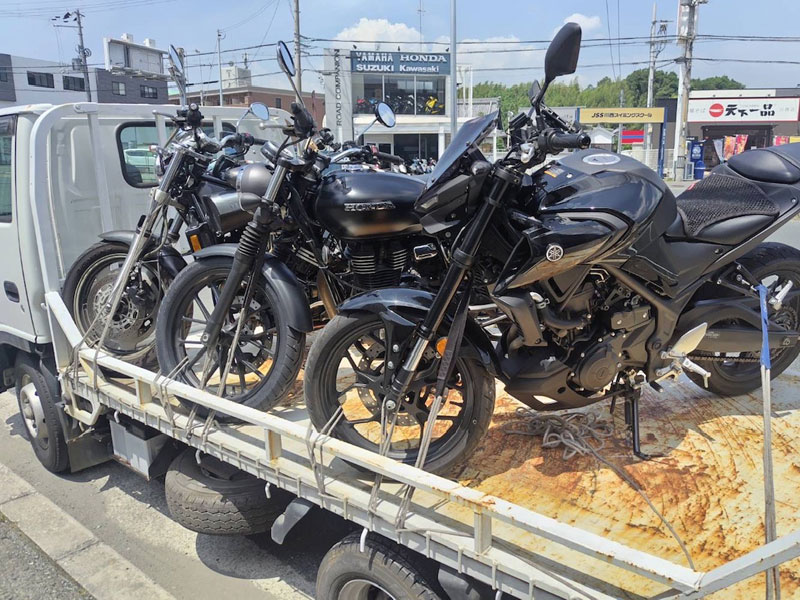 バイク車検のご依頼有難うございます。
